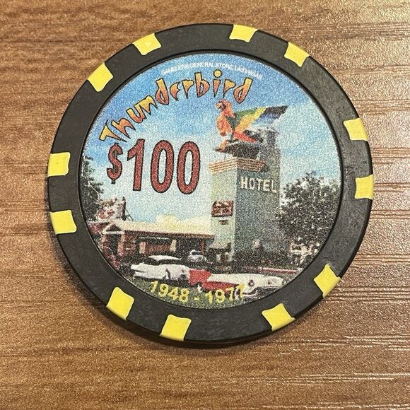 Thunderbird - Lot of *4* Commerative Casino Chips - Las Vegas, Nevada - Picture 3 of 6